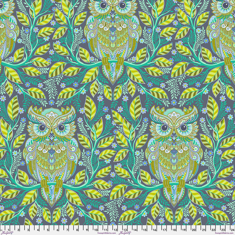 Full Moon Forest II - Hootie Patootie - Starlight - 1/2 yard