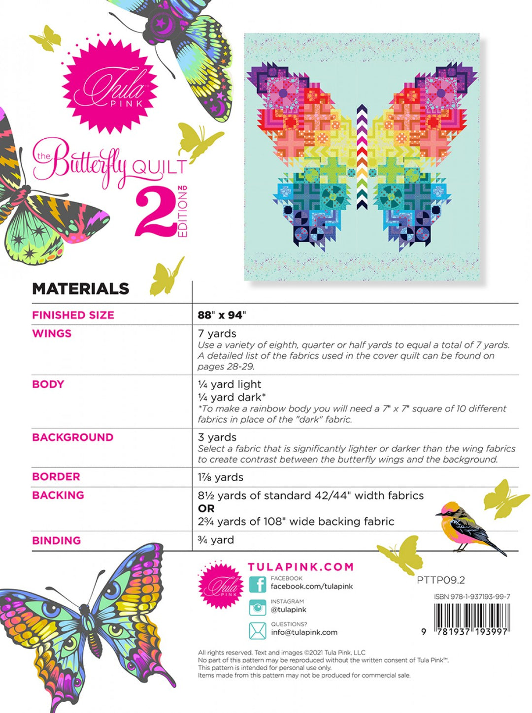 Tula's Butterfly Quilt - 2nd Edition